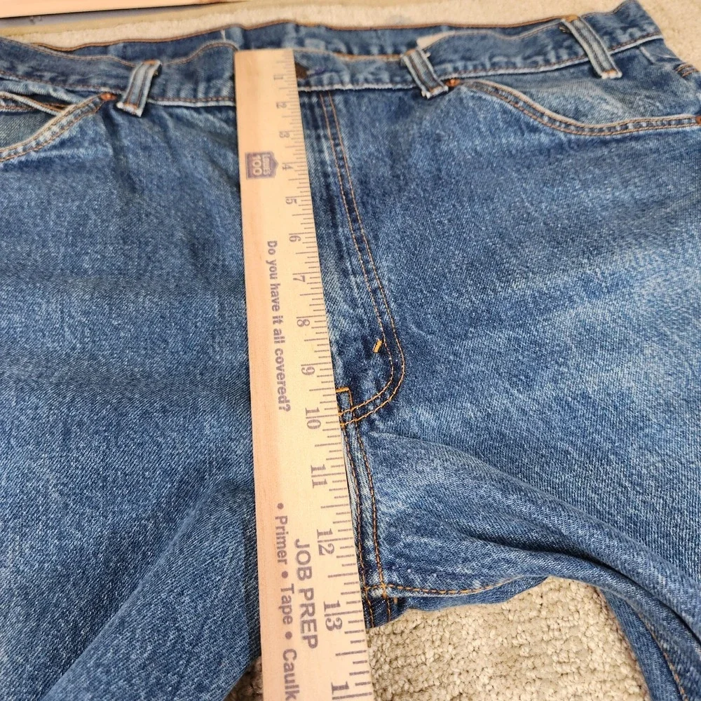 Vintage Levis 505 Jeans Men 38x34 READ* Orange Tab Denim Straight Leg Whiskers